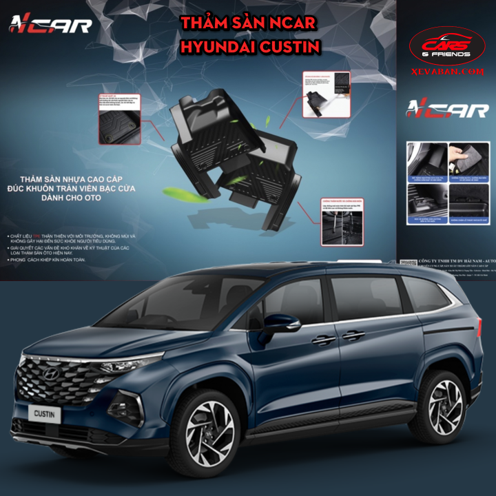 Thảm sàn Ncar cho HYUNDAI CUSTIN